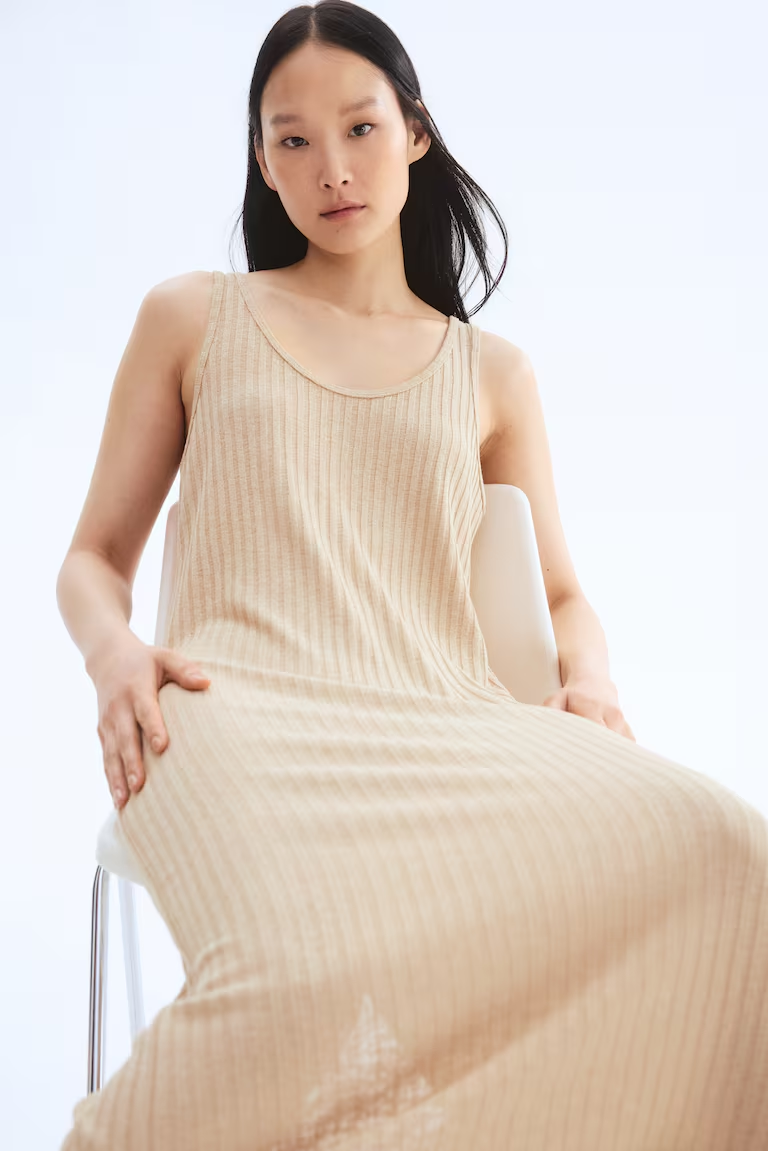 Rib-Knit Dress