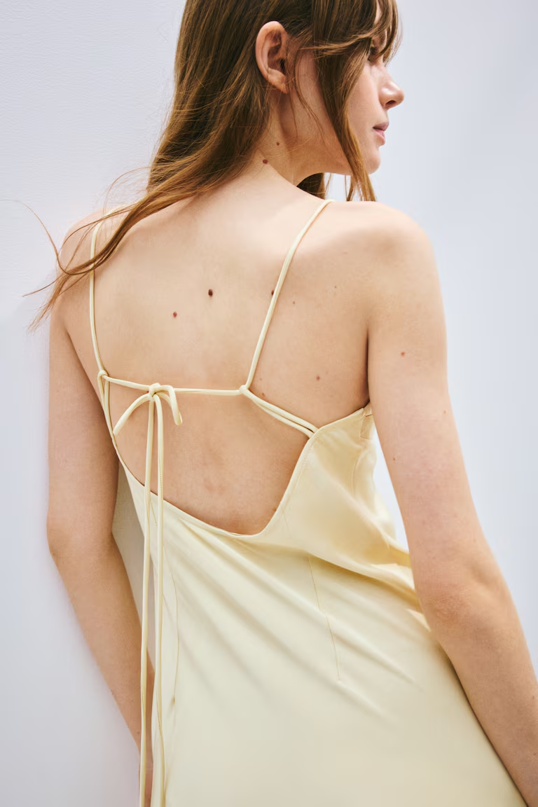 Lace-up Detail Maxi Dress