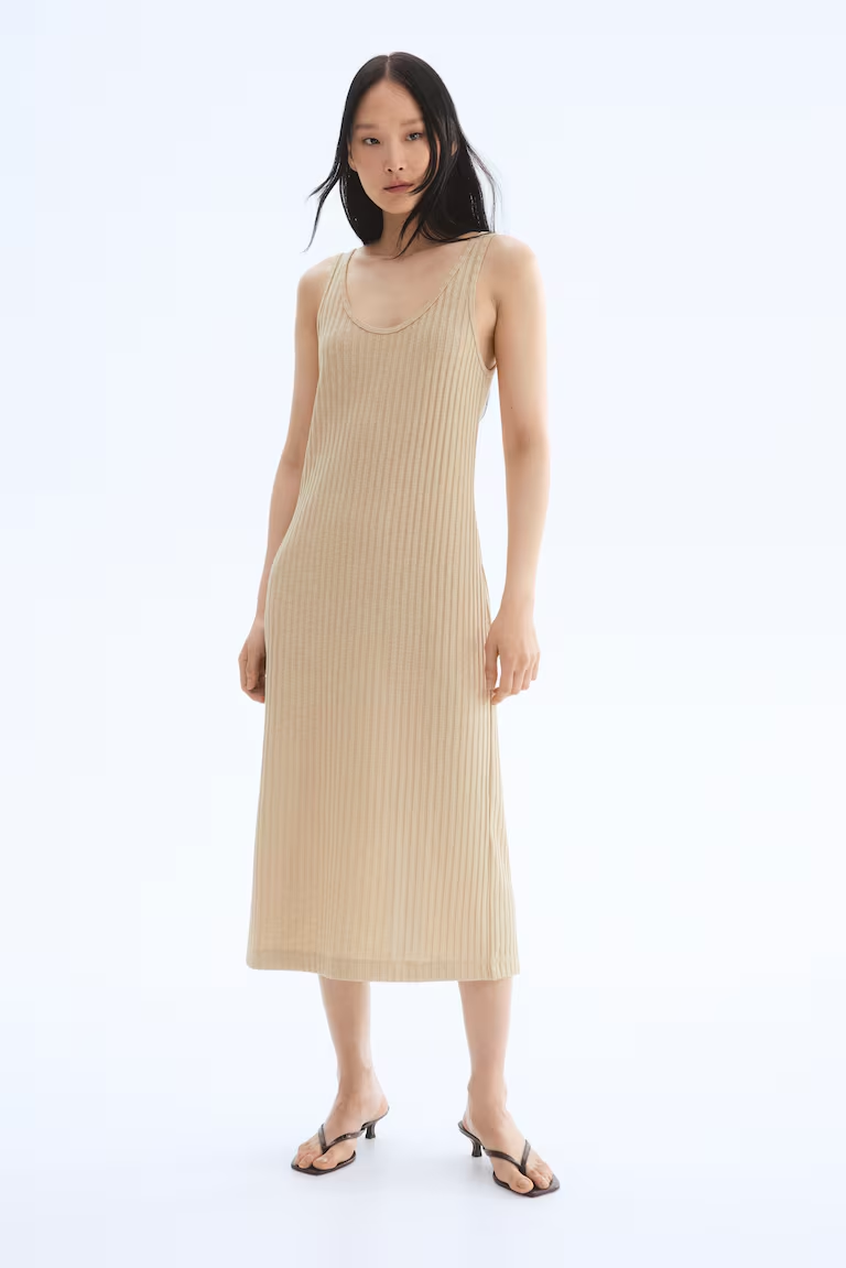 Rib-Knit Dress