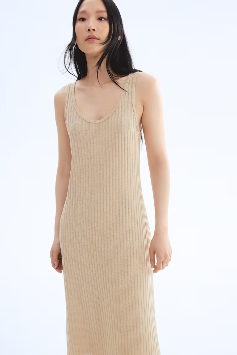 Rib-Knit Dress